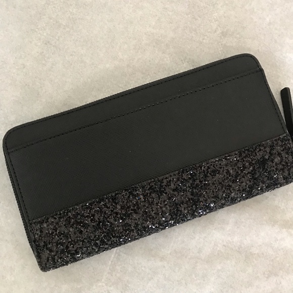 Kate spade Greta Court glitter wallet black neda - Picture 3 of 5